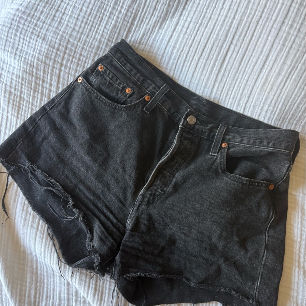 Levi's Black Jean Shorts